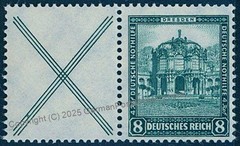 Germany Weimar 1931 Nothilfe Bauwerke Michel W39 MNH Zusammendruck Se-Tena 76767