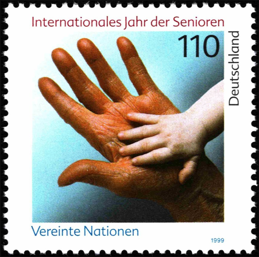 BRD FRG #Mi2027 MNH 1999 Hands Elderly Person Child [2025 YT1859 SG2883]
