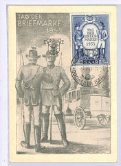 SAAR FDC *TAG DER BRIEFMARKE* 1953 Card Dudweiler First Day Germany XM105