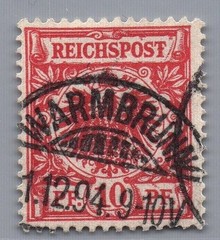 German Reich Michel No. 47 I c stamped inspected