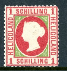 Germany States 1873 Heligoland 1s Rose & Yellow Green Scott #11 Mint W174