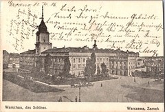 1916 Germany Grodno RPPC Felpost Warzaw Castle Postcard Cover To Dortmund