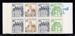 WEST GERMANY Glucksburg, Ludwigstein & Neuschwanstein Castles MNH booklet