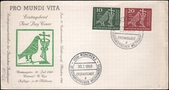 Germany Michel #330-331 FDC, Munich, 1960