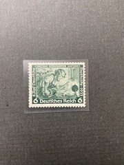 German Reich Stamp Mi 502, 6 + 4 Pf Green, Wagner Opera, MNH