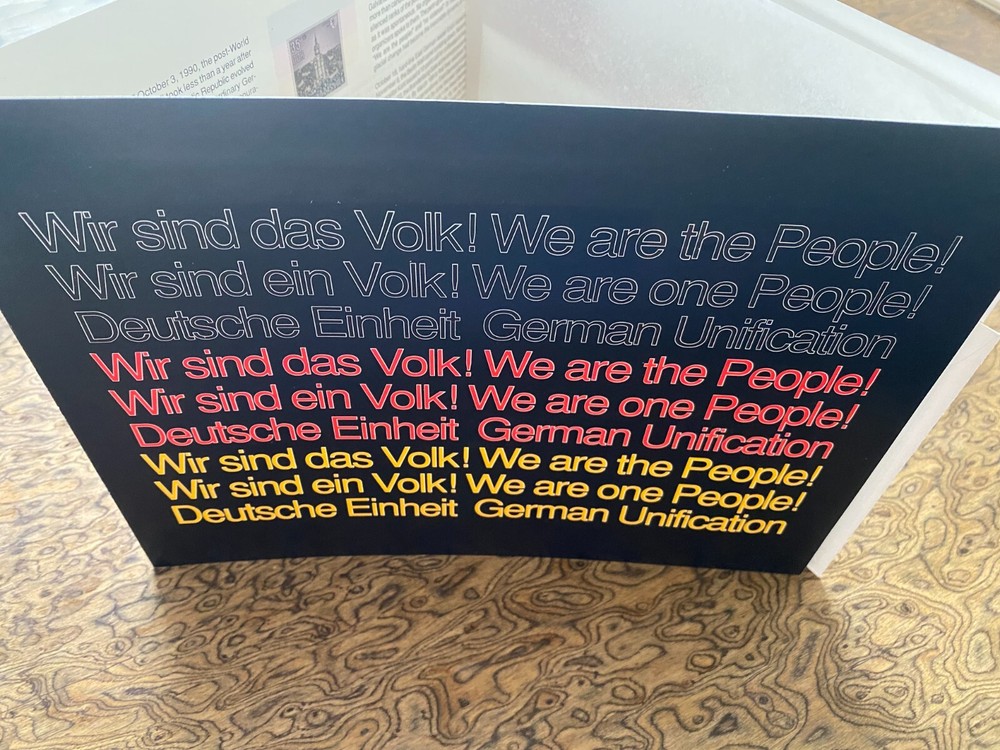 1990 German Reunification Stamps & Covers with Presentation Folder MINT