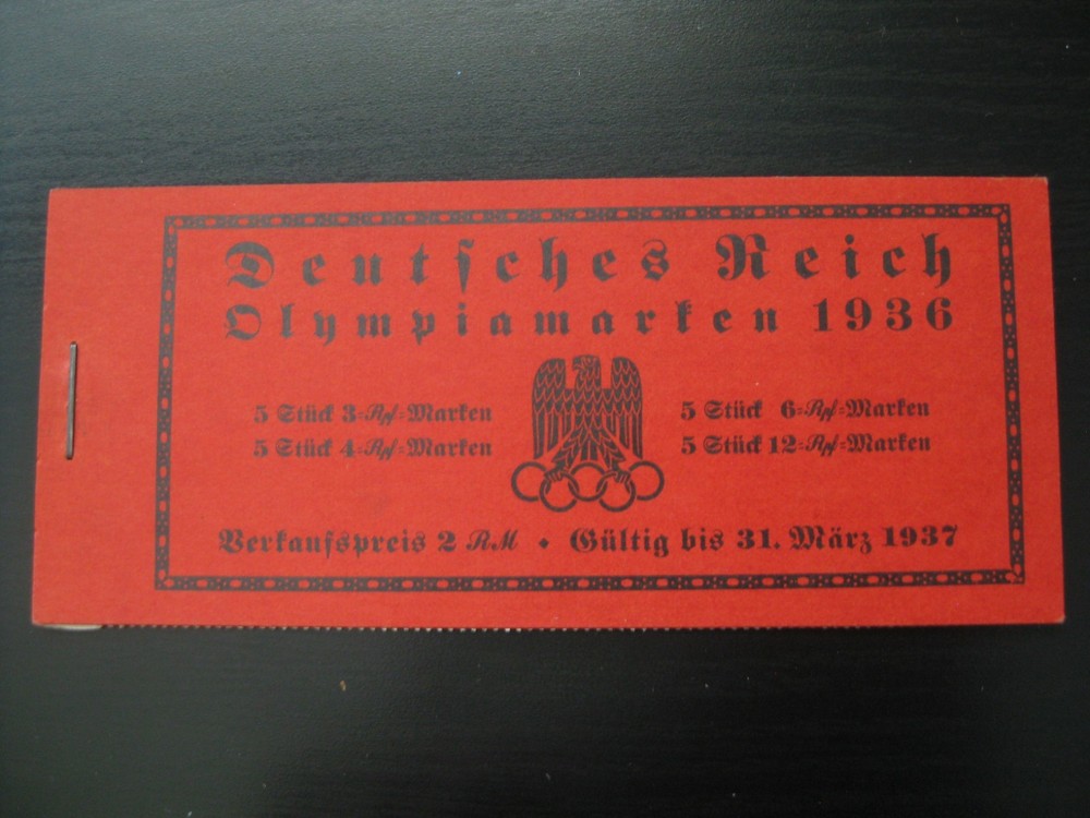 THIRD REICH Mi. #MH 42.1 scarce mint MNH stamp booklet! CV $240.00