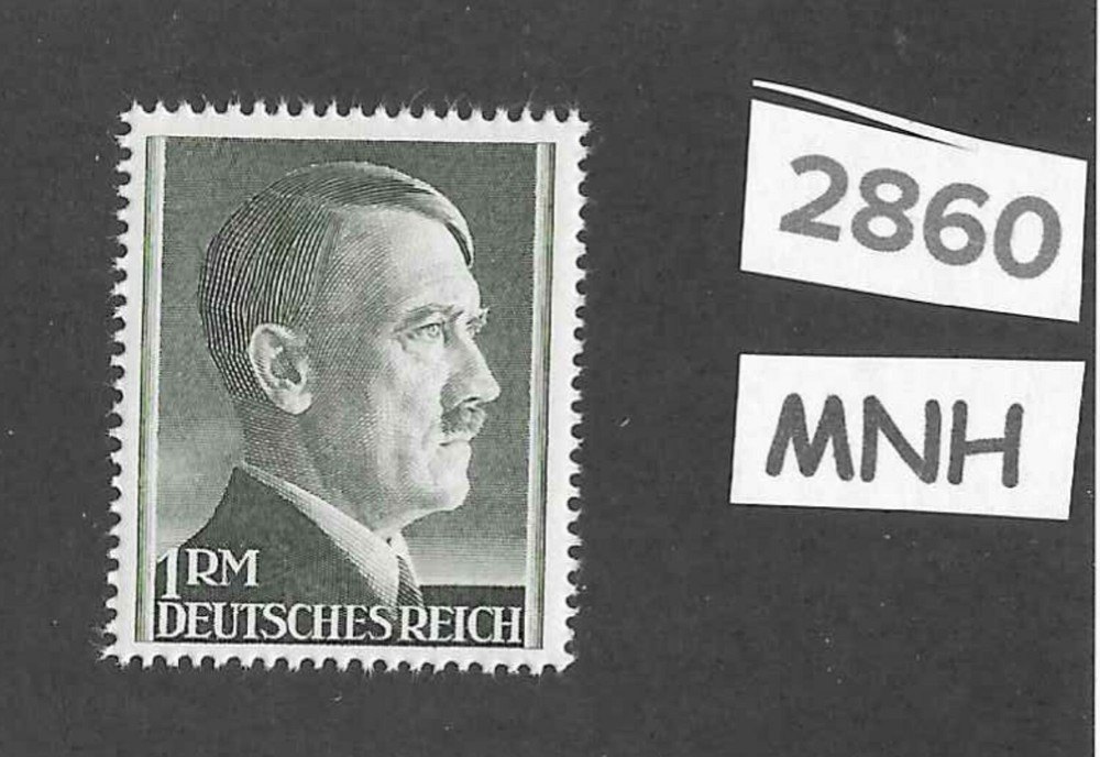 #2860 Very Nice MNH 1RM Third Reich Adolph Hitler stamp / 1942-1944 / Sc524