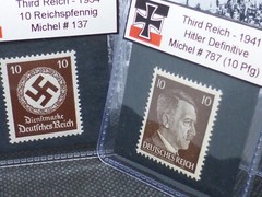*Matched* 10 Pfg WW2 Hitler / Swastika Stamp Set MNH Nazi Germany Lot WW2