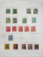 GERMANY 1900-1911 LOT ON 5 PAGES (JF)