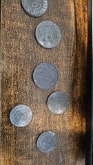 Germany, 3rd Reich 7 Item Stamp And Coin Lot Swastika 2 Coins 5 Stamps