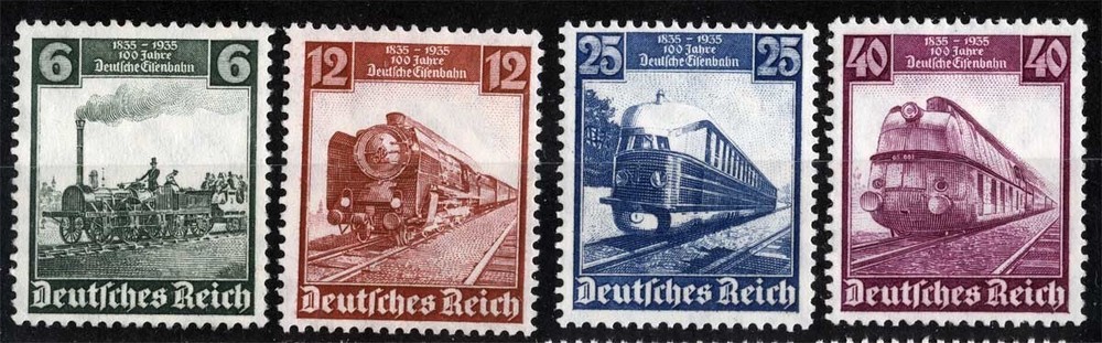 Germany Sc 459-462 Multicolor 6pf-40pf MNH Original Gum Set
