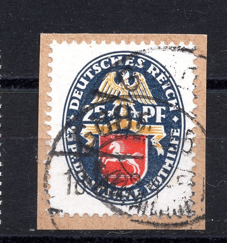 Weimar 1928 Semi-Postal 25 Pfg., VF + used, hard to find as single