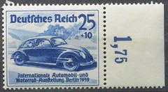 1939 Germany 3 Reich Nurburgring Motor Station Volkswagen MNH**