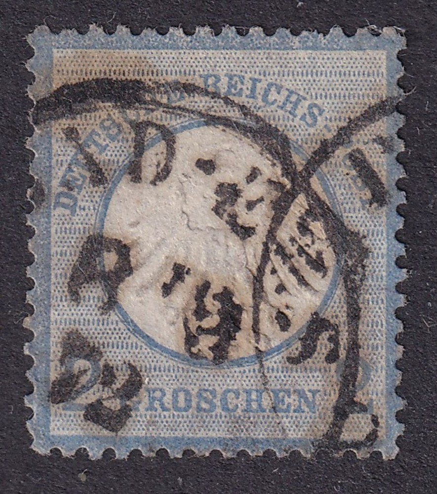GERMANY 1872 Brustschild 1g Rose-Carmine SG 5 Used (CV £14)