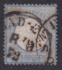 GERMANY 1872 Brustschild 1g Rose-Carmine SG 5 Used (CV £14)