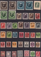 Lot Stamp Germany Reich Bavaria Bayern Classic Selection Mixed 3 F