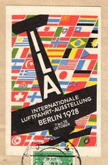 Germany Stuttgart 9.15.28 Tied International Luftfahrt Austellung Berlin Imp 8d