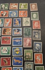 German Stamp Collection Lot 1950s Many Sets Jugend Welfare Birds Animals