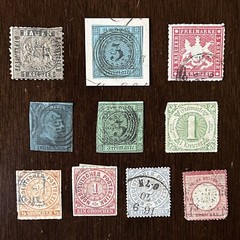 1800’s GERMANY STATES LOT OF 10 DIFFERENT STAMPS #43