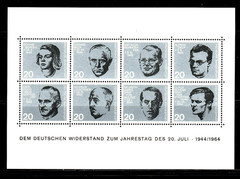 GERMANY – BRAVE, BRAVE PEOPLE. 1964 MIN. SHEET – INDIVIDUALS RESISTING HITLER.
