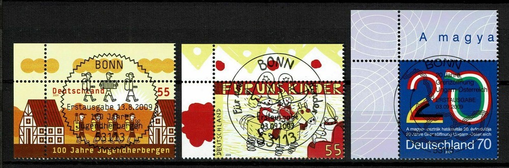 Bundle 2753, 2756, 2759, Corner 1 stamped, Mi. 3.30