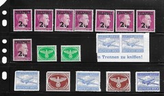 Unused stamps Bulk lot 70 Military Feldpost Luftfeldpost WWII #2210