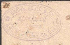 Queen Victoria QV 1d Postal Stationery Postcard London 1897. Germany Worishofen