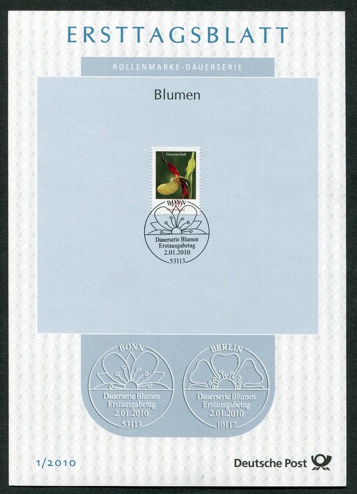 Bund ETB 2010 Complete First Day Covers Germany BRD Best Condition