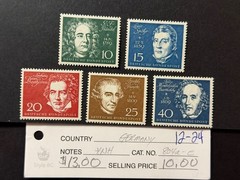 Germany # 804a – 804c MNH 2026 Scott Catalogue Value $ 13.00