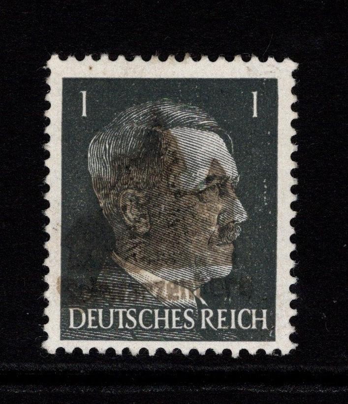 Germany 1945 Castle Obliterate Issue 1p MNH / Signed Richter – S58820