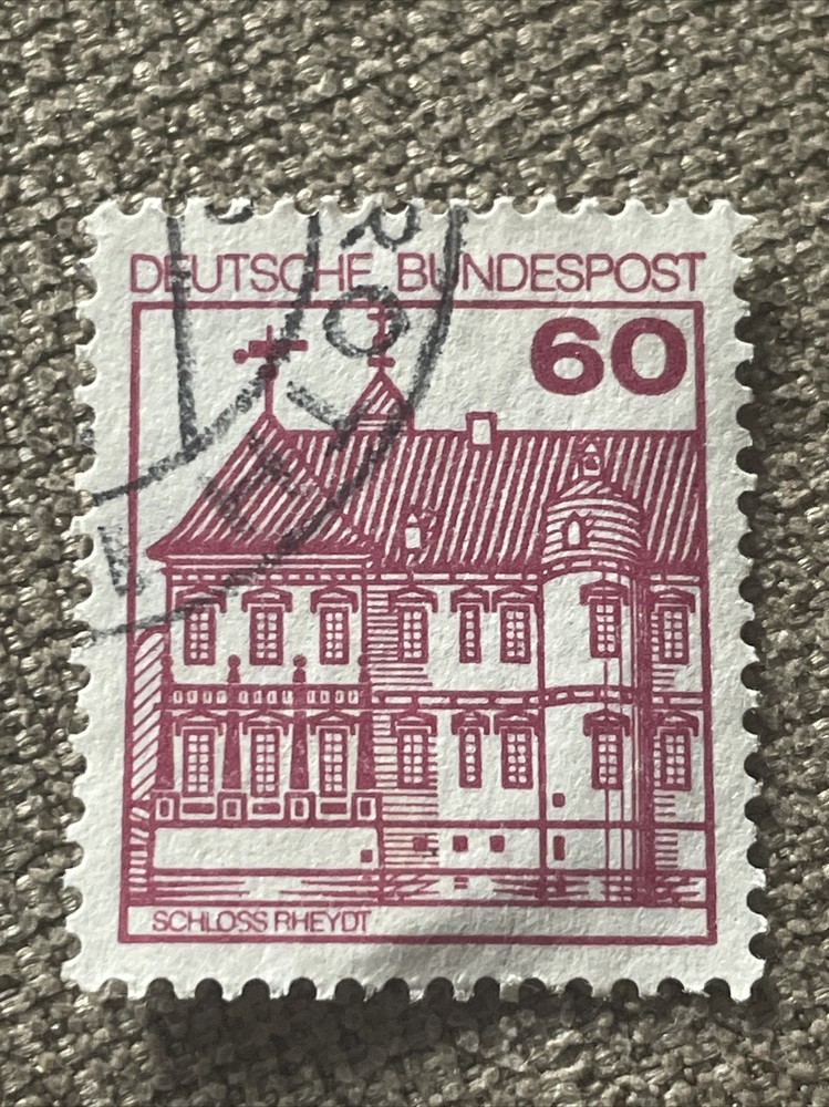 GERMANY WEST DEUTSCHE BUNDESPOST 1979 CASTLES PALACES 60 SCHLOSS RHEYDT TKS291*