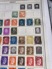 GERMANY ~several (100) German Stamps ~ c.1920’s Full Page 2 Side