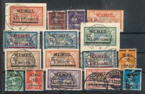 Memel 18/33 Set Or Single Values Luxury Postmarked (M0396