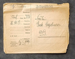 WW1 WWI Imperial German Reich Soldiers Feldpost envelope cover Inf Reg 334 1916