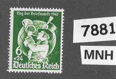 MNH stamp B188 Third Reich era Germany 1941 stamp collector’s day #7881