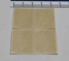 Block of Four World War 2 WW2 German 12P RARE Red HITLER HEAD Stamps