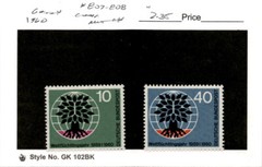 Germany, Postage Stamp, #807-808 Mint NH, 1959 World Refuge (AD)