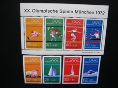 Germany 1971-72- Two Complete Years of 93 Stamps + 3 Souvenir Sheet MNH and Used