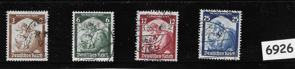 Complete Stamp set / 1936 Germany / Third Reich / Congress of Municipalities