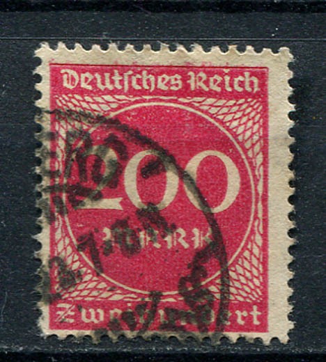 German Reich : Michel 269 – Scott 230 – Inflation era stamp from 1923 – used