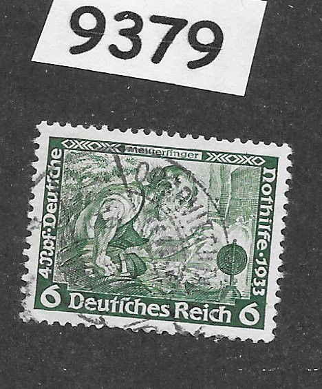 Stamp Sc# B52 Richard Wagner / Meistersinger / Third Reich era Germany #9379