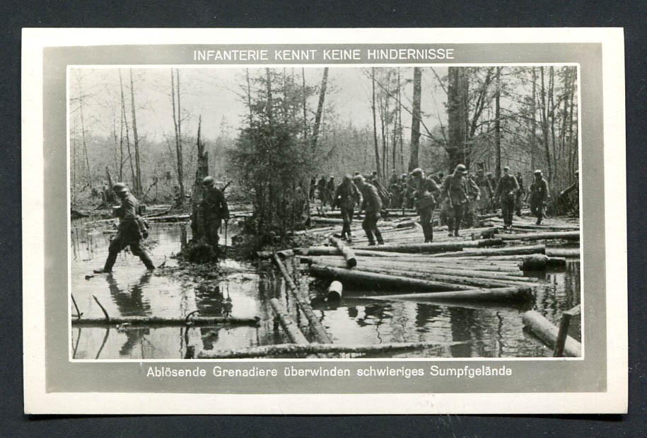German Reich WW II : Great Infantry card ( # 140 ) from the 1940s – mint NH