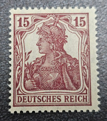 Stamp Germany Reich Germania 15 Pfennig 1920 Mi. Nr. 142 [🇩🇪39491-5]