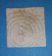 + 1860 Thurn and Taxis German States #8 A1 1/4gr 281-Arnstadt,Thuringia Imperf.