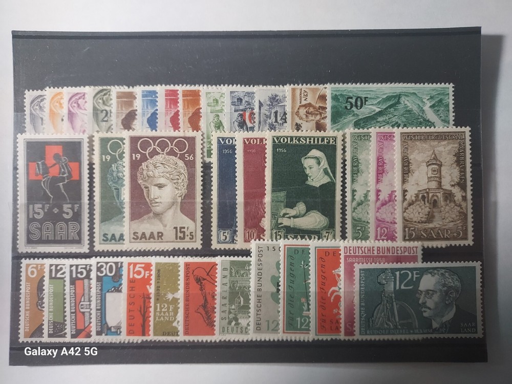 GERMANY SAAR MNH MINT NEVER HINGED-ACCUMULATION SETS-MINI COLLECTION(C)