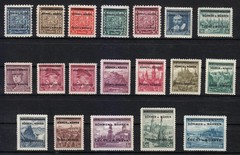 Bohemia & Moravia 1939 MNH Mi 1-19 Sc 1-19 German Protectorate, signed (IV) **