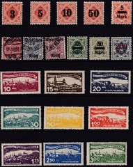 Lot Stamp Germany Wurttemberg Selection Buildings Dienst Official H