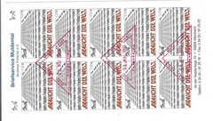 Brief Service Muldental Frieden Braucht Die Welt 10-Piece Sheet Oo