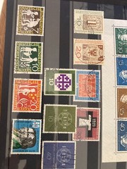 West Germany Bundespost 1959-1960 stamps 2 complete years used cat £110